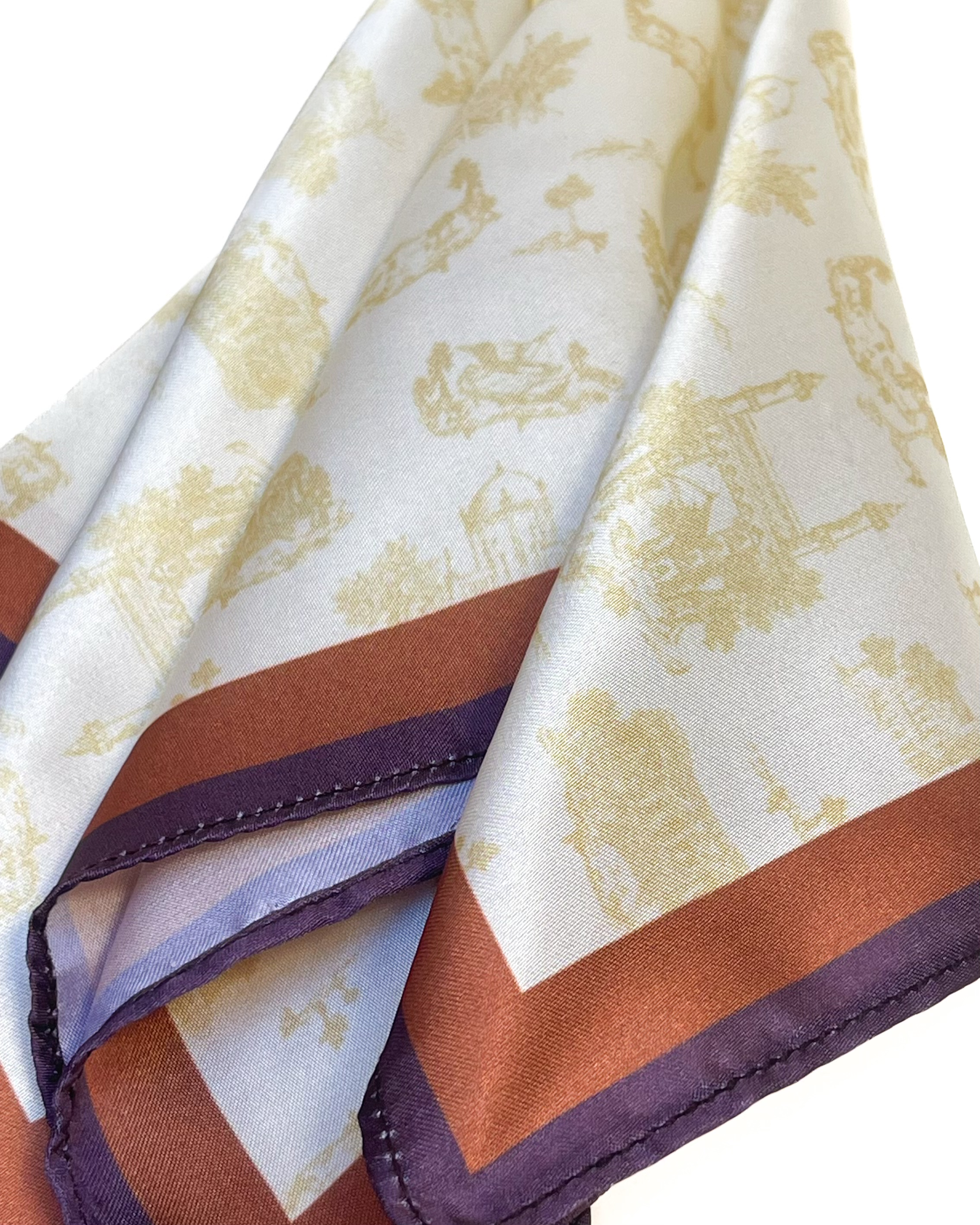 The Karachi Toile Pocket Square