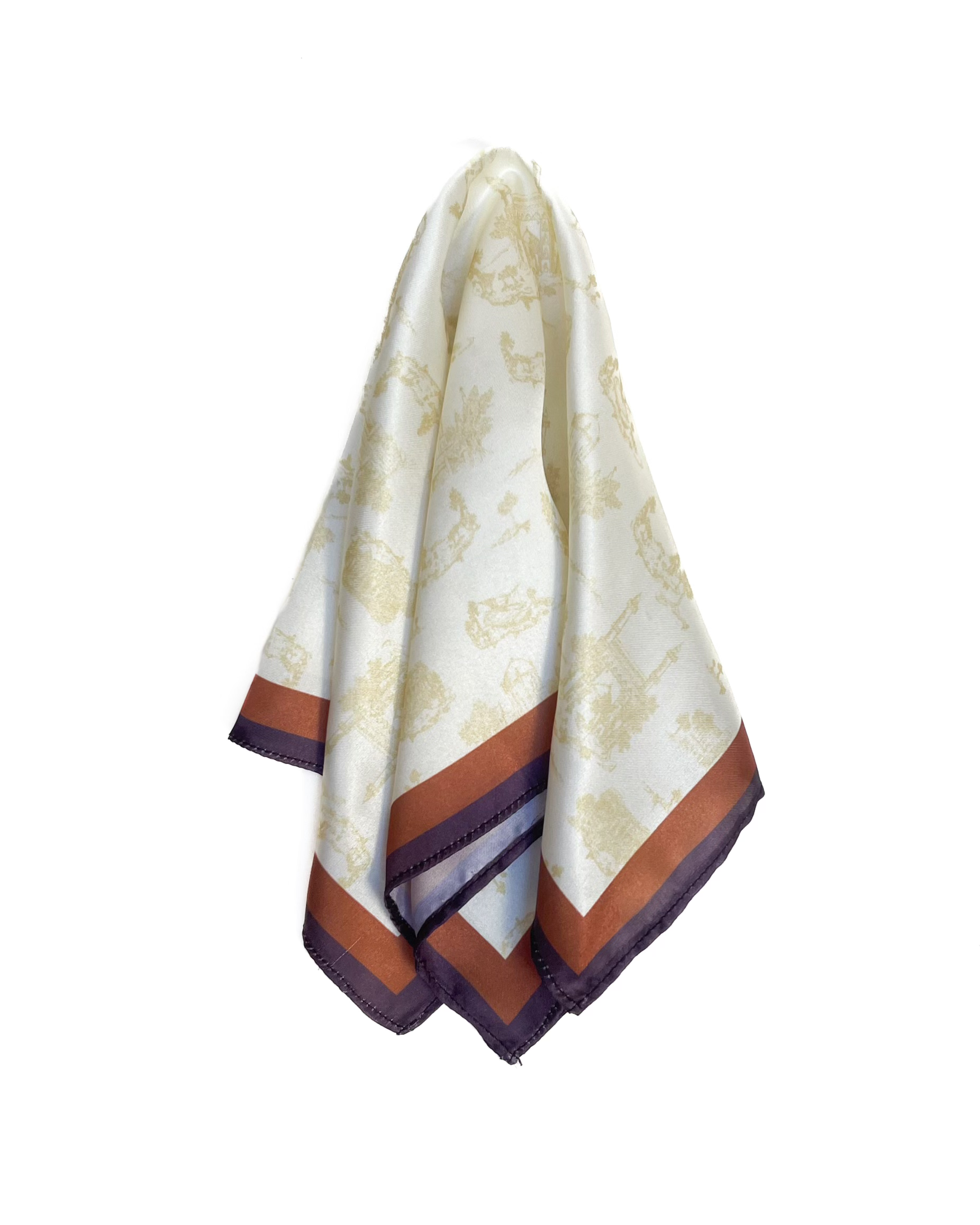 The Karachi Toile Pocket Square