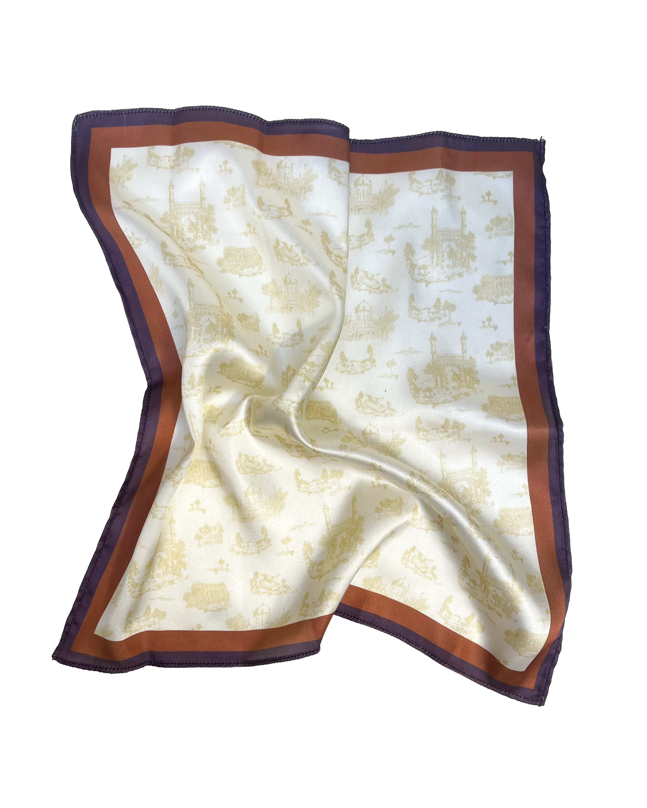 The Karachi Toile Pocket Square