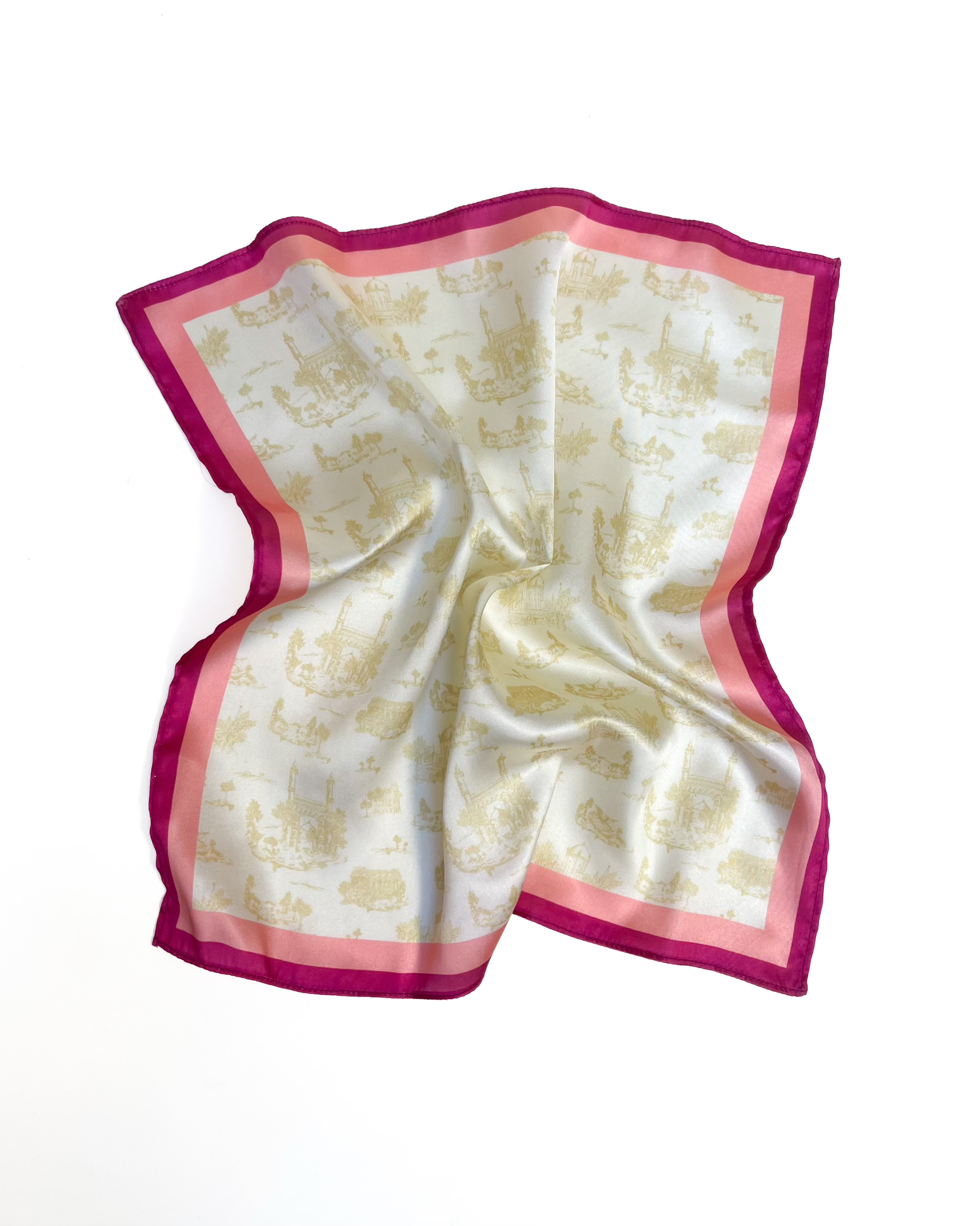 The Karachi Toile Pocket Square