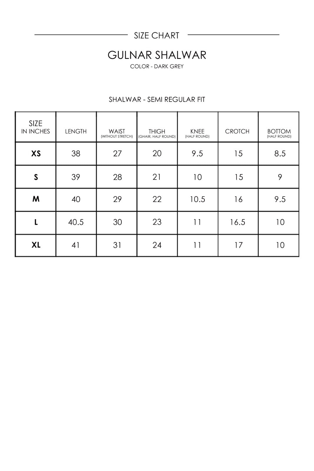 The Gulnar Shalwar - Grey